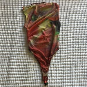 Zara Multicolor Bodysuit red yellow green
